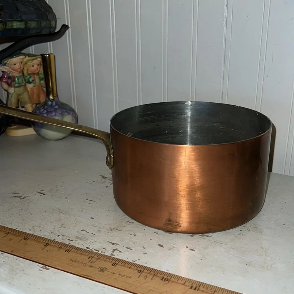 L’etoile Fantuzzi made in Chile copper & brass pot